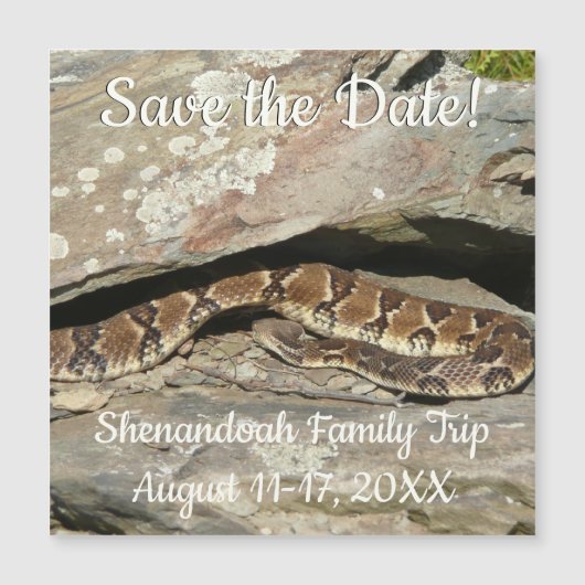 Ratelslang in Shenandoah National Park (Voorkant)
