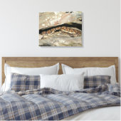 Ratelslang in Shenandoah National Park Canvas Afdruk (Insitu (Slaapkamer))
