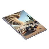 Ratelslang met woestijnstofduivel notitieboek (Rechterzijde)