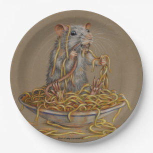 Ratenkom van spaghetti KMCoriginals van papier bor Papieren Bordje