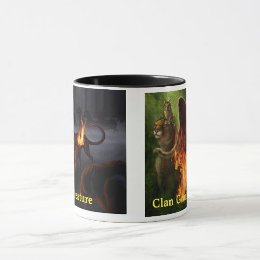 Ratha en haar wezen, met titels mok (Midden)