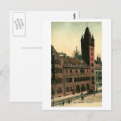 Rathaus Basel Zwitserland Vintage Briefkaart (Voorkant / Achterkant)
