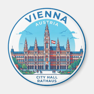 Rathaus City Hall Oostenrijk Magneet