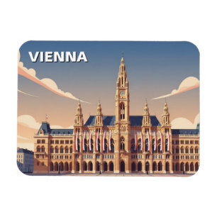 Rathaus City Hall  Wenen Oostenrijk Reizen Magneet