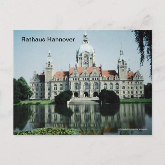 Rathaus Hannover Briefkaart (Voorkant)