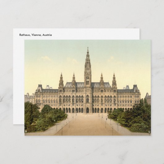 Rathaus, Wenen, Oostenrijk Briefkaart (Voorkant / Achterkant)