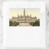 Rathaus, Wenen, Oostenrijk Rechthoekige Sticker (Tas)