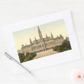 Rathaus, Wenen, Oostenrijk Rechthoekige Sticker (Envelop)