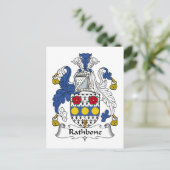 Rathbone Family Crest Briefkaart (Staand voorkant)
