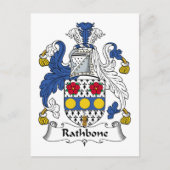 Rathbone Family Crest Briefkaart (Voorkant)