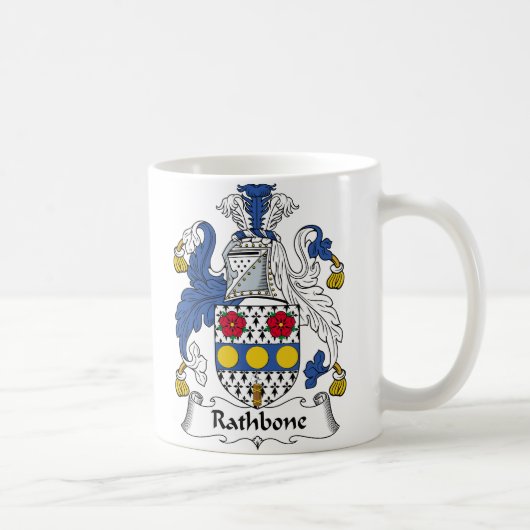 Rathbone Family Crest Koffiemok (Rechts)