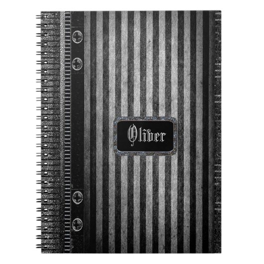 Rathbone Victoriaans Stripe Notitieboek (Voorkant)