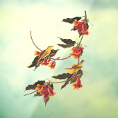 Rathbone's Warbler Song Bird op Crossvine Raamsticker (Vel 3)