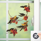 Rathbone's Warbler Song Bird op Crossvine Raamsticker (Huis)