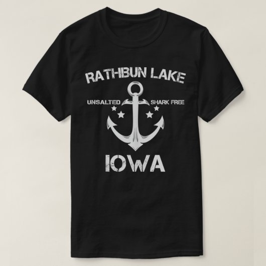 RATHBUN LAKE IOWA Funny Vist Camping Summer Gif T-shirt (Design voorkant)