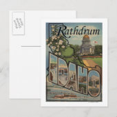 Rathdrum, Idaho - Grote letterscènes Briefkaart (Voorkant / Achterkant)