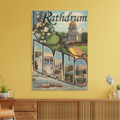 Rathdrum, Idaho - Grote letterscènes Canvas Afdruk (Insitu (Woonkamer))