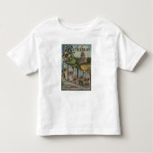 Rathdrum, Idaho - Grote letterscènes Kinder Shirts (Voorkant)