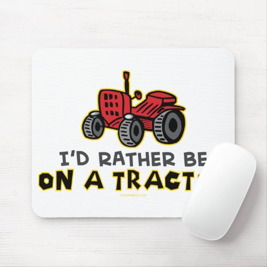 Rather Be On A Tractor Muismat (Met muis)