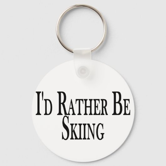 Rather Be Skiing Sleutelhanger (Voorkant)