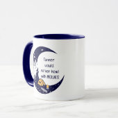 Rather Howl met Wolven Persoonlijke Naam Mok (Voorkant links)