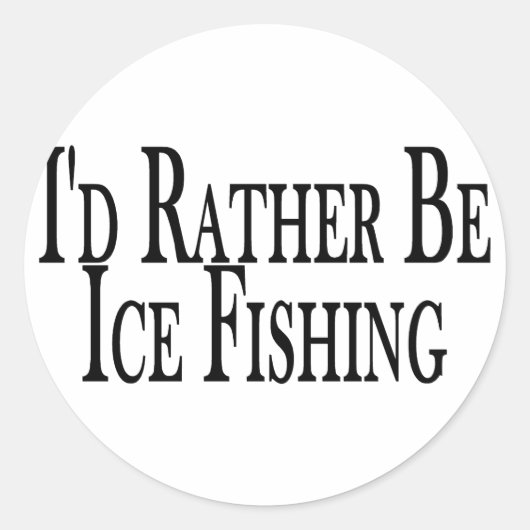 Rather Ice Fish Ronde Sticker (Voorkant)