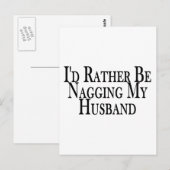 Rather Nag Husband Briefkaart (Voorkant / Achterkant)