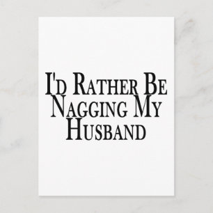 Rather Nag Husband Briefkaart