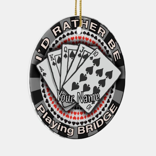 Rather Play Bridge Keramisch Ornament (Rechts)