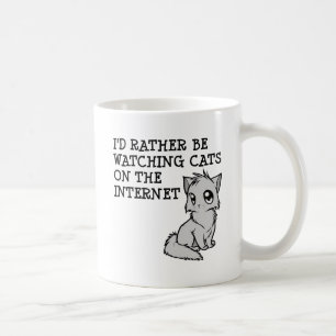 Rather Watch Cats Funny Mug Koffiemok