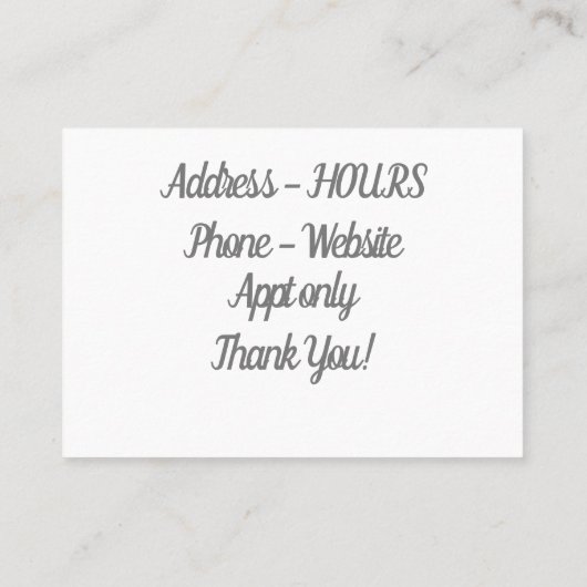 Ratilac Visitekaartje (Achterkant)