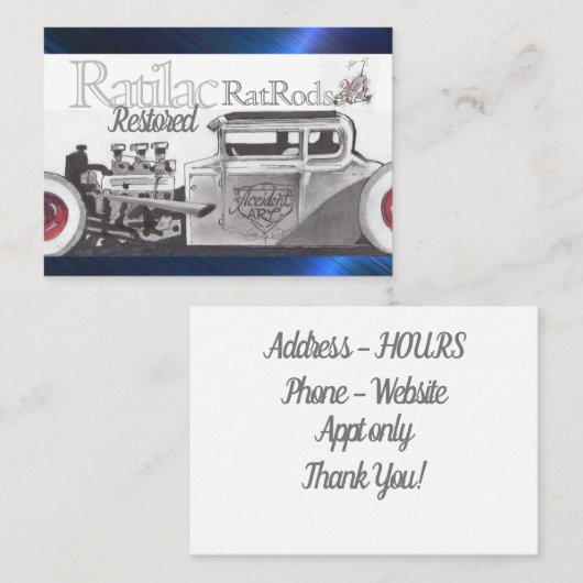 Ratilac Visitekaartje (Voorkant / Achterkant)