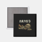 Ratio'd Teag Meme Grappige Zombie Npc Geratio'd Ga Magneet (Voorkant / Achterkant)