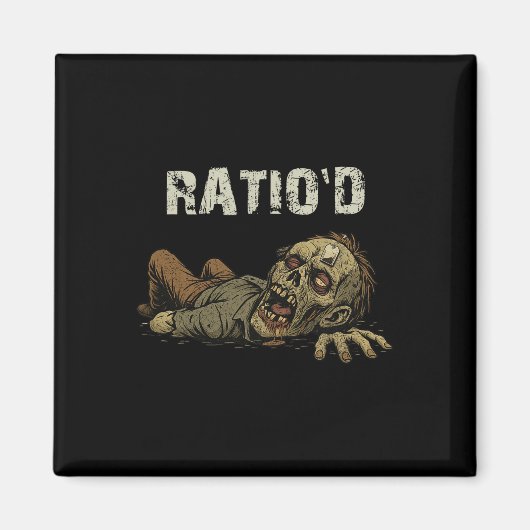 Ratio'd Teag Meme Grappige Zombie Npc Geratio'd Ga Magneet (Voorkant)