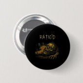 Ratio'd Teag-meme Grappige Zombie Npc Geratio'd Ga Ronde Button 5,7 Cm (Voorkant /achterkant)