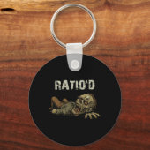Ratio'd Teag Meme Grappige Zombie Npc Ratioed Game Sleutelhanger (Voorkant)