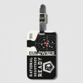 Rational Registered and Ready Gun Owner Bagagelabel (Voorkant (verticaal))