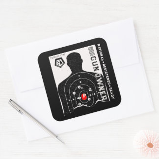 Rational Registered and Ready Gun Owner Vierkante Sticker
