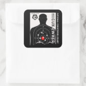 Rational Registered and Ready Gun Owner Vierkante Sticker (Tas)