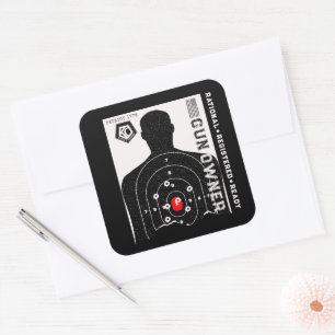 Rationeel Geregistreerde en Klaarstaande Wapeneige Vierkante Sticker
