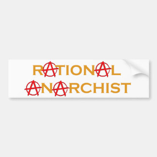 Rationele anarchist bumpersticker