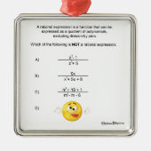 Rationele expressie metalen ornament (Voorkant)