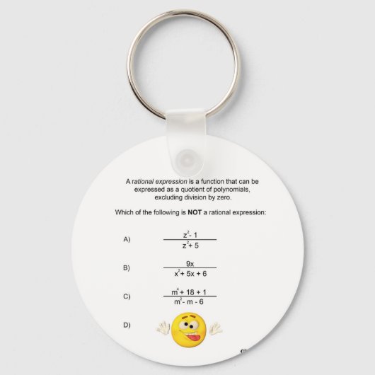 Rationele expressie Sleutelhanger (Voorkant)