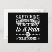 Rationele functies wiskunde Pun Joke Briefkaart (Voorkant / Achterkant)
