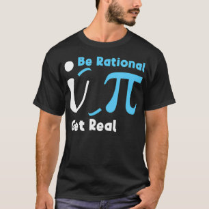 Rationele haal echte Wiskunde Joke Statistics Pun  T-shirt
