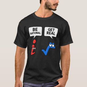 Rationele haal echte wiskunde leraar Wiskunde pi T-shirt