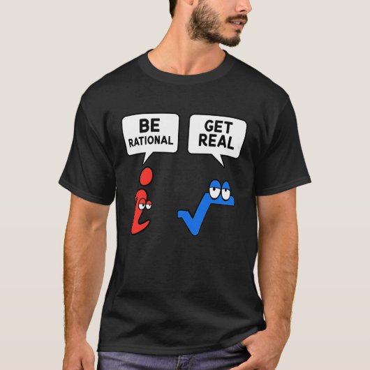 Rationele haal echte wiskunde leraar Wiskunde pi T-shirt (Voorkant)