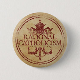 Rationele katholieke pop ronde button 5,7 cm