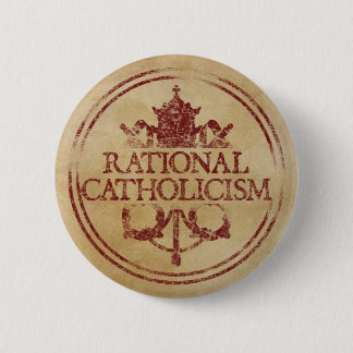 Rationele katholieke pop ronde button 5,7 cm