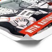 Rationering betekent een billijk aandeel voor ons  poster (Hoek)